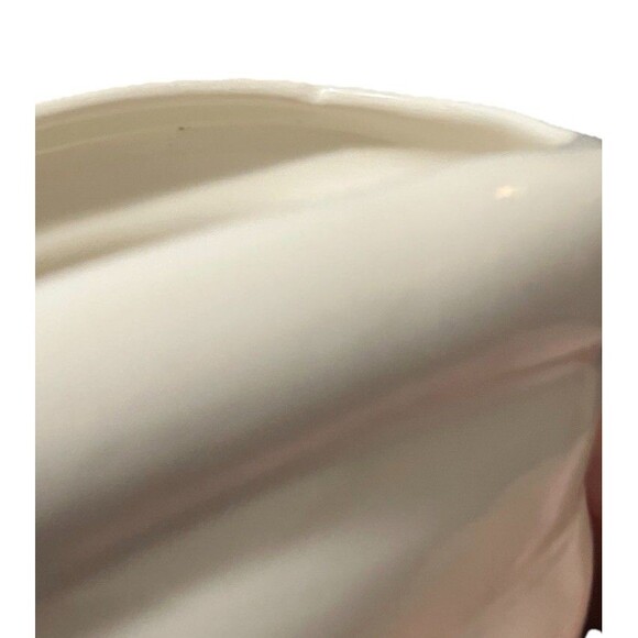 VNTG Ceramic Santa Boot Planter Holly Cream Green 4” Vintage Christmas Planter - Picture 13 of 13